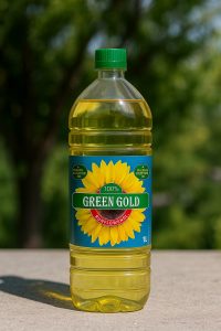 Aceite de Girasol Refinado Green Gold GDP 1 L – Calidad alimentaria para cocina profesional y doméstica