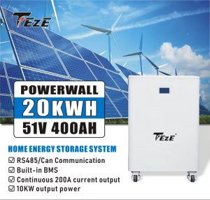 Powerwall LiFePO4 de 20 kWh y 30 kWh para energía solar