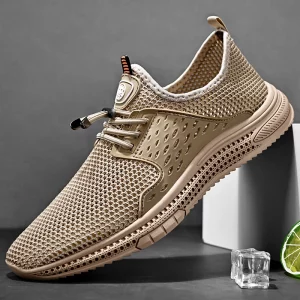 Zapatillas deportivas Clohoo para hombre, negras y transpirables