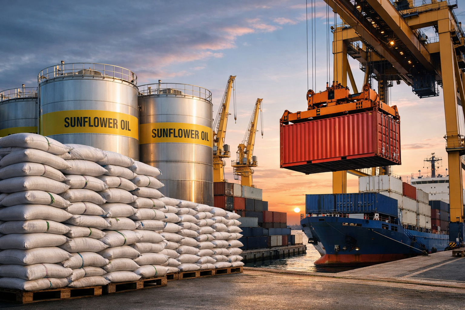 proveedor mayorista de alimentos exportación Europa puerto