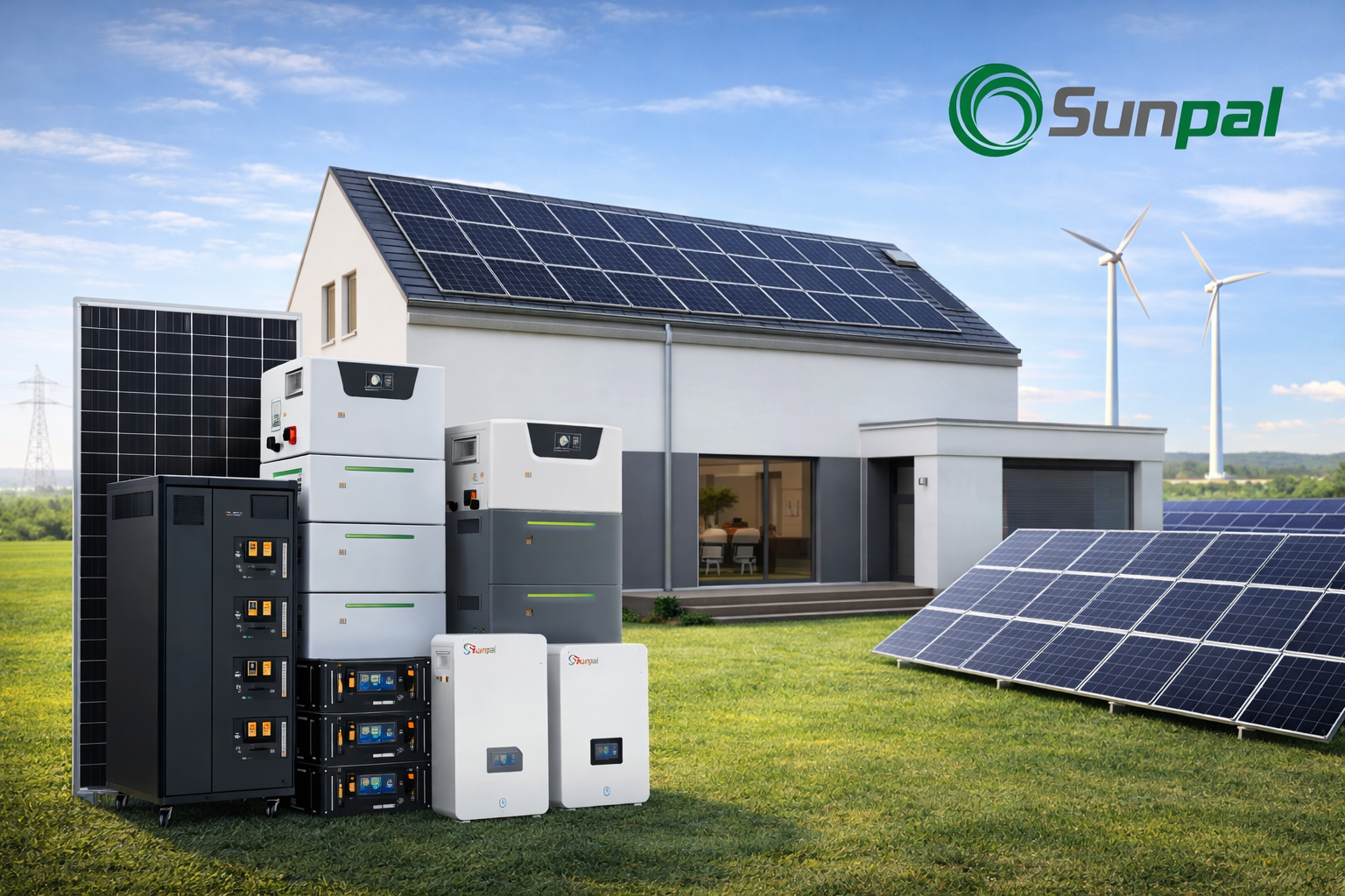 SUNPAL paneles solares e inversores híbridos