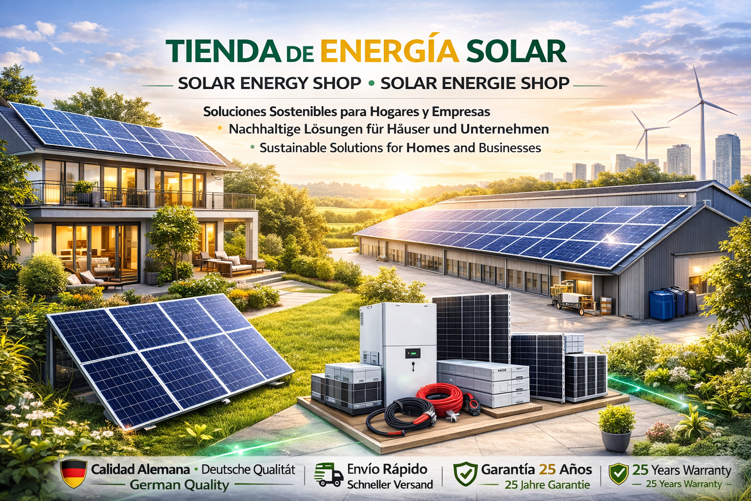 Tienda de energía solar en Alemania para hogares y empresas | Solar Energy Shop | Solar Energie Shop