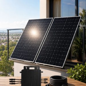 Sistema Solar de Balcón 1880W Offgridtec con microinversor Hoymiles