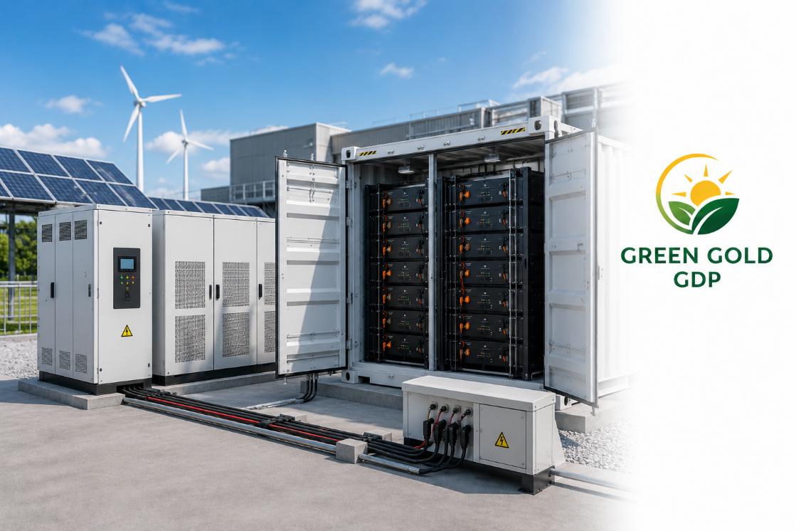 BESS INDUSTRIAL | Green Gold GDP 1 » Suministro de sistemas solares y soluciones energéticas para empresas | Exportación internacional Suministro de sistemas solares y soluciones energéticas para empresas | Exportación internacional https://www.greengoldgdp.com/producto/bess-industrial-green-gold-gdp/ Green Gold GDP sistema de almacenamiento de energía bess industrial y comercial 100kwh 372kwh