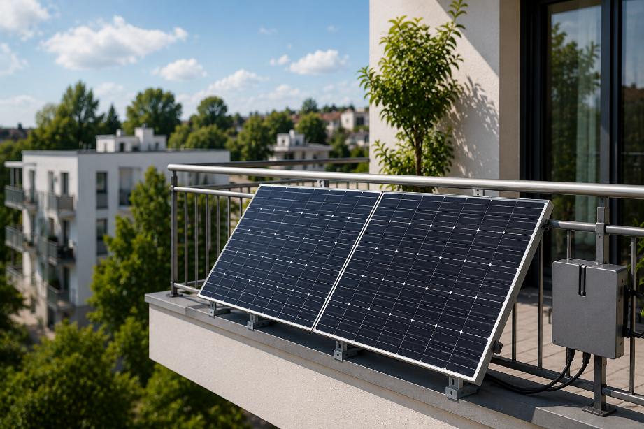 Planta de energía para balcón 800W en Alemania con sistema solar Balkonkraftwerk
