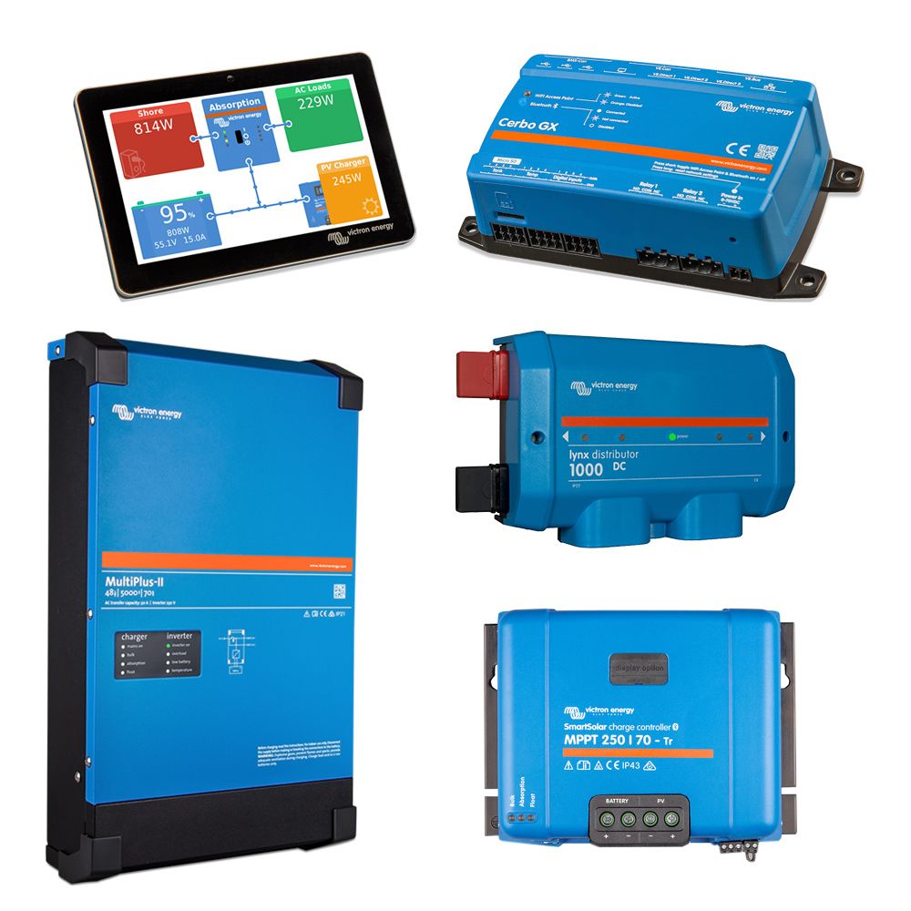 GGDP VICTRON 5K BASIC | Sistema Solar Híbrido 5 kVA LiFePO₄ 3 » Suministro de sistemas solares y soluciones energéticas para empresas | Exportación internacional Suministro de sistemas solares y soluciones energéticas para empresas | Exportación internacional https://www.greengoldgdp.com/producto/sistema-solar-hibrido-5-kva-victron/ Green Gold GDP Componentes Victron Energy MultiPlus-II 48/5000, Cerbo GX MK2, GX Touch 50, Lynx Distributor y SmartSolar MPPT 250/70 del sistema solar híbrido GGDP VICTRON 5K BASIC.