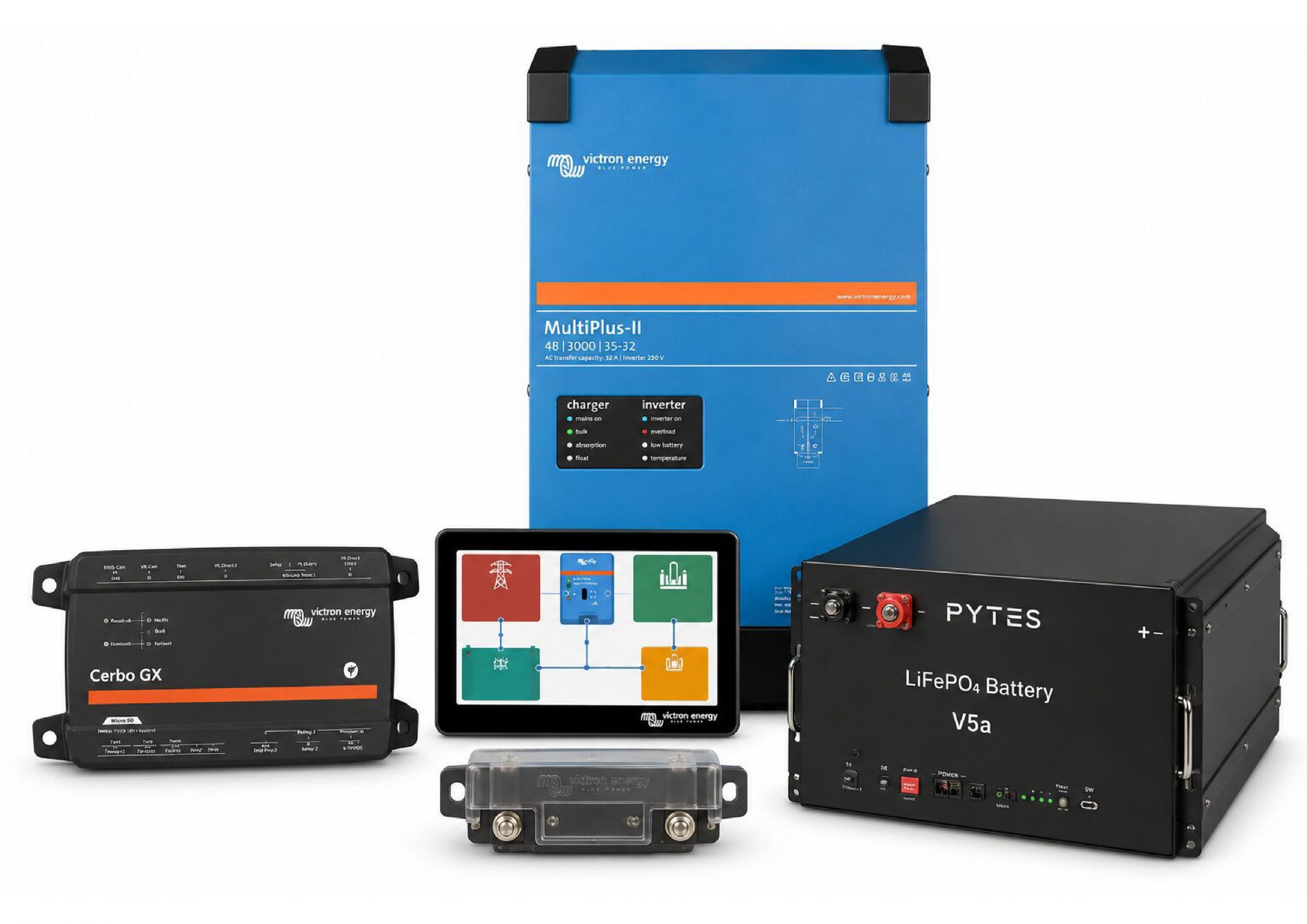 GG-BUS 2400 BASIC | Respaldo Victron 2,4 kW · 5,12–10,24 kWh 8 » Suministro de sistemas solares y soluciones energéticas para empresas | Exportación internacional Suministro de sistemas solares y soluciones energéticas para empresas | Exportación internacional https://www.greengoldgdp.com/producto/gg-bus-2400-basic-victron-220v/ Green Gold GDP GG-BUS 2400 BASIC Victron 2,4 kW con batería Pytes V5a LiFePO₄
