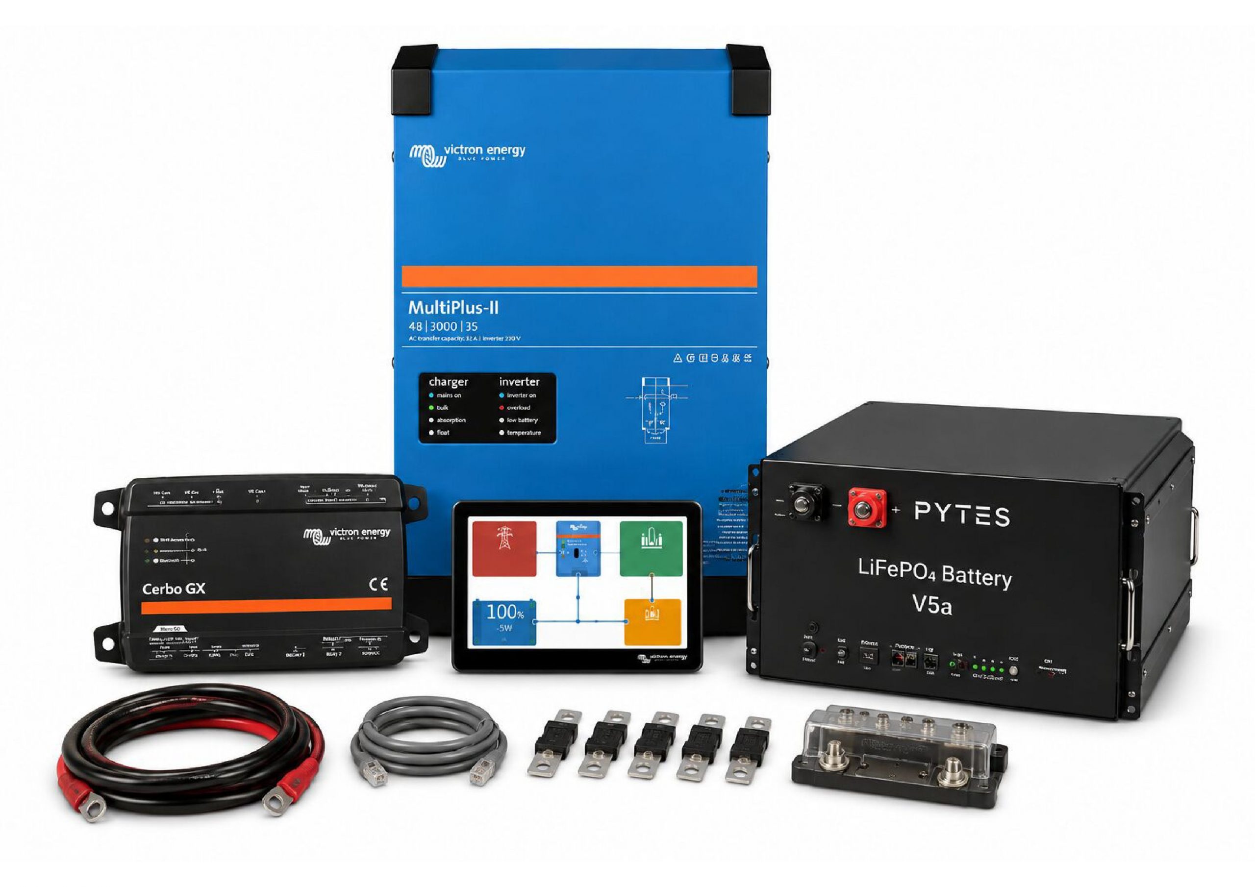 GG-BUS 2400 BASIC | Respaldo Victron 2,4 kW · 5,12–10,24 kWh 7 » Suministro de sistemas solares y soluciones energéticas para empresas | Exportación internacional Suministro de sistemas solares y soluciones energéticas para empresas | Exportación internacional https://www.greengoldgdp.com/producto/gg-bus-2400-basic-victron-220v/ Green Gold GDP GG-BUS 2400 BASIC Victron con 1 batería Pytes V5a de 5,12 kWh