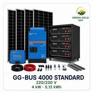 GG-BUS 4000 STANDARD sistema Victron 4 kW con batería Pytes 5,12 kWh