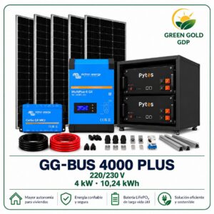 GG-BUS 4000 STANDARD sistema Victron 4 kW con bater&iacute;a Pytes 5,12 kWh